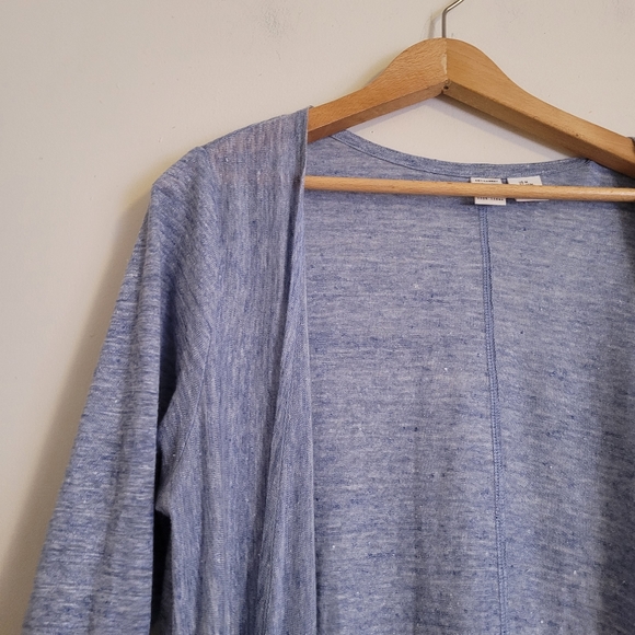Artisan NY 100% Linen Open Front Lightweight Cardigan Blue - Picture 2 of 13